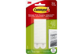 3M COMMAND PICTURE HANGING STRIPS WHITE 17206 8pcs